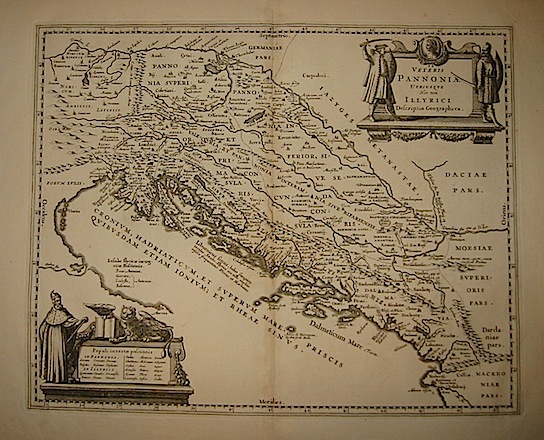 Ortelius Abraham (1528-1598) Veteris Pannoniae ultriusque nec non Illyrici descriptio geographica 1700 Amsterdam 